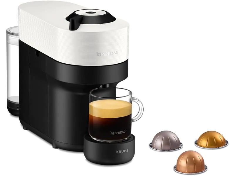 Krups Kaffeemaschine Nespresso Vertuo Pop Coconut White