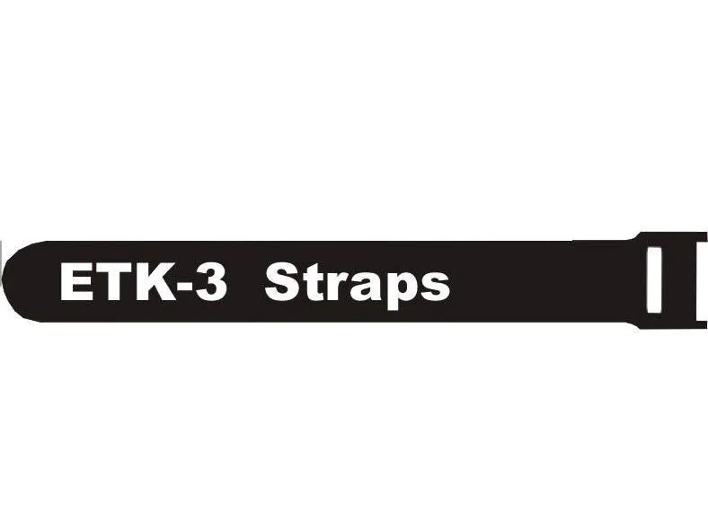FASTECH Klettkabelbinder ETK-3-2 13 x 200 mm Schwarz, 100 Stück