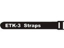 FASTECH Klettkabelbinder ETK-3-2 13 x 200 mm Schwarz, 100 Stück
