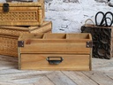 Chic Antique Box mit 3 Fächern und Schublade 30 x 13 cm