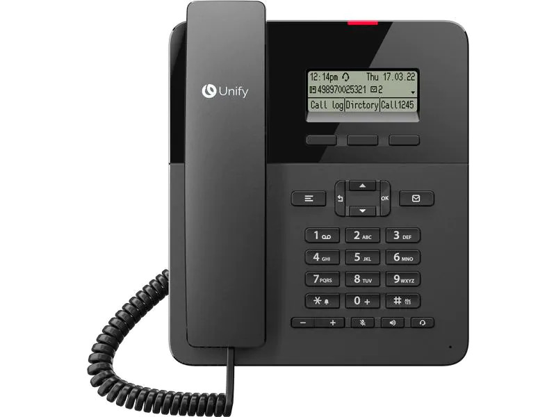 UNIFY SIP Tischtelefon OpenScape CP110 Schwarz