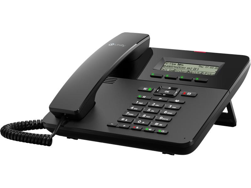 UNIFY SIP Tischtelefon OpenScape CP210 Schwarz