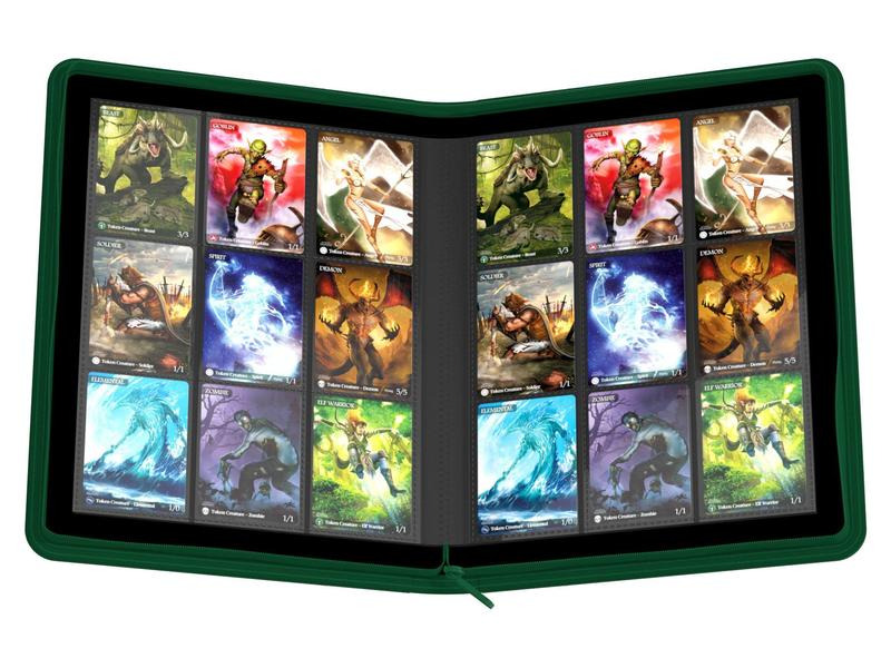 Ultimate Guard Karten-Portfolio ZipFolio XenoSkin 18-Pocket, grün