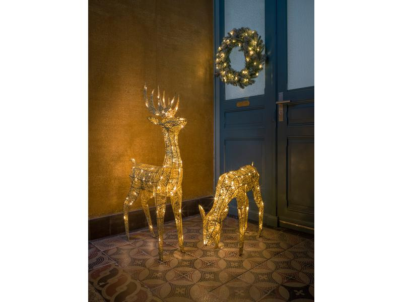STT LED-Figur Rentier Floki, 64 cm, Gold