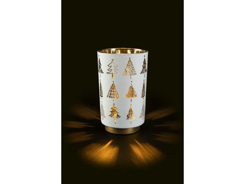 STT Laterne, Baum, M, 20 cm, Weiss