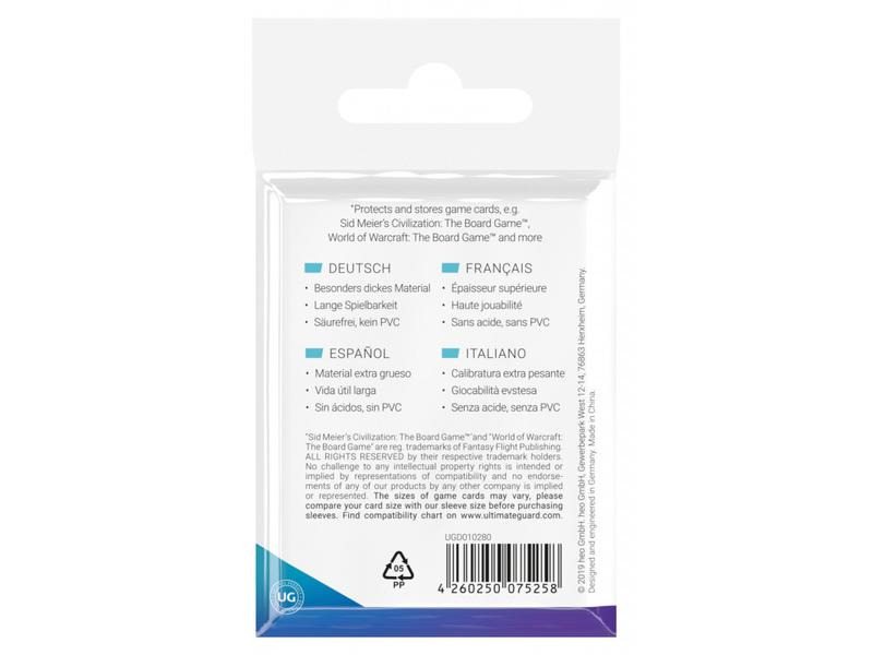 Ultimate Guard Kartenhülle Mini American Board Game Sleeves 50