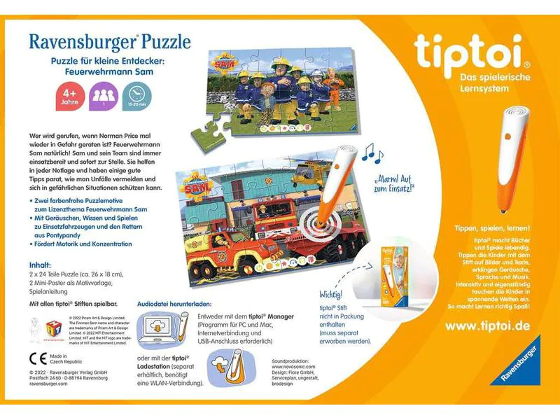 tiptoi Puzzle Feuerwehrmann Sam