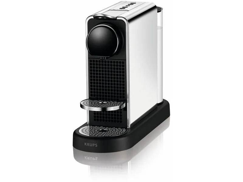 Krups Kaffeemaschine Nespresso CitiZ Platinum, Edelstahl/Schwarz