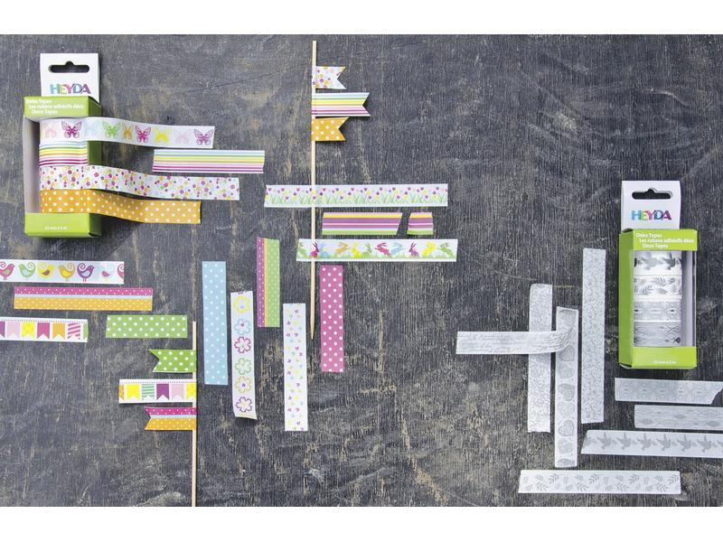 Heyda Washi Tape Vögel Mehrfarbig