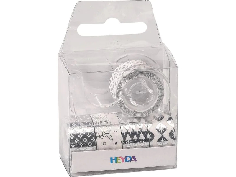 Heyda Washi Tape Weihnachten Glänzend Silber