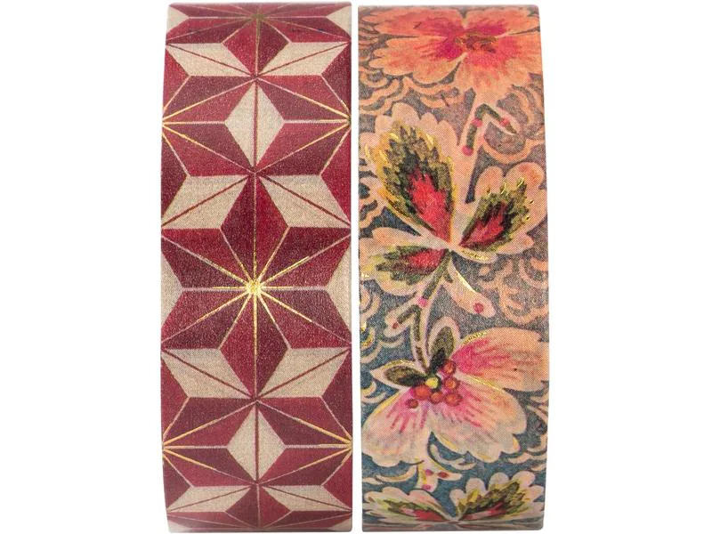 Paperblanks Deko-Klebeband Hishi/Bukett auf Elfenbein