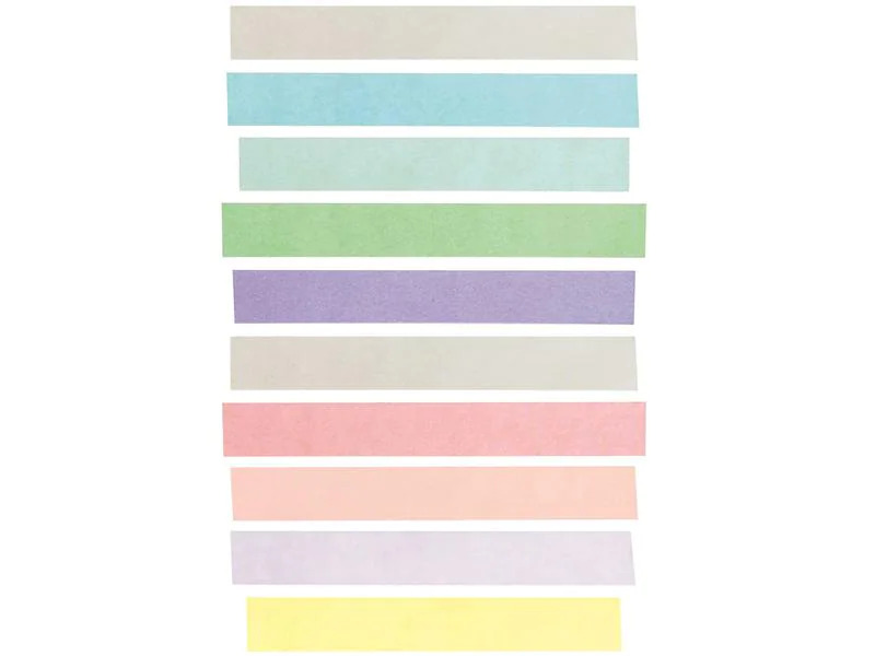 Rico Design Washi Tape Pastell mix  10 Stück Mehrfarbig
