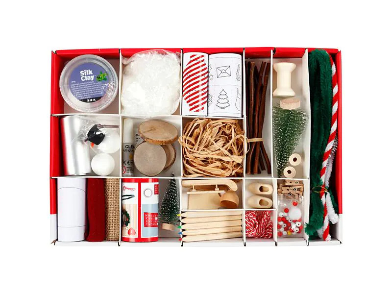 Creativ Company Mini-Utensilien Wichteltür Miniszenen Weihnachten/Wichtel