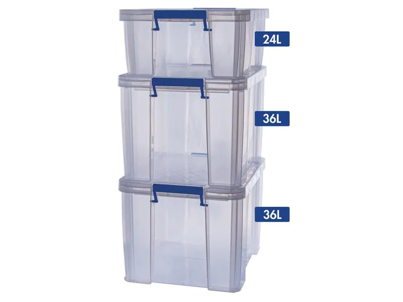 Fellowes Aufbewahrungsbox ProStore Bonus Set 3 Semitransparent
