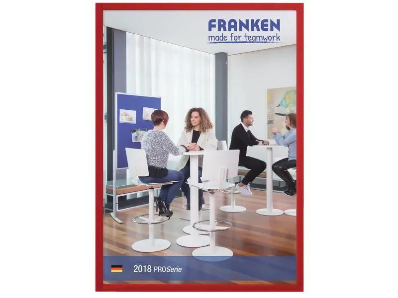 Franken Dokumentenhalter Frame It X-tra!Line A4, Rot