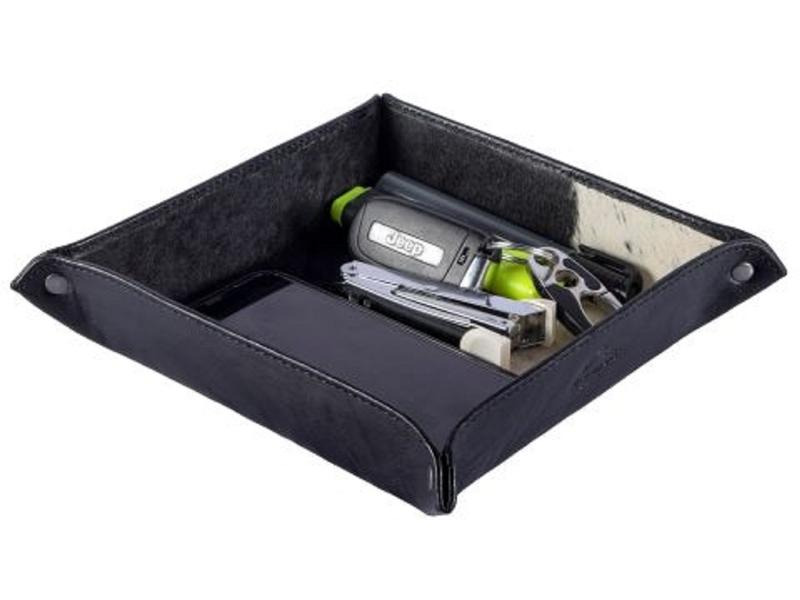 Alpenleder Hosentaschendepot Gruschtler 17x17cm, Kuhfell
