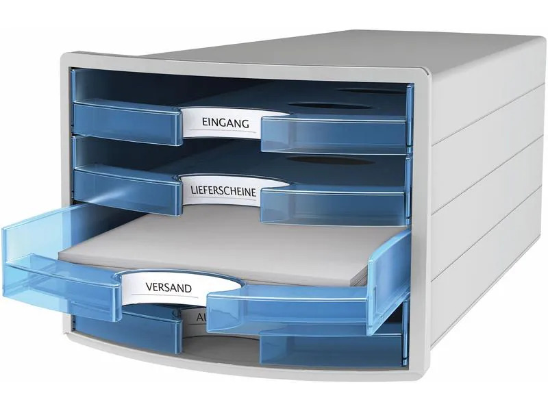 HAN Schubladenbox IMPULS transparentblau