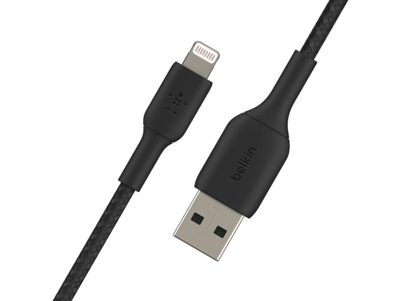 Belkin USB-Ladekabel Braided Boost Charge USB-A - Lightning 3 m