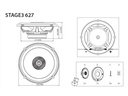 JBL Car 2-Weg Lautsprecher Stage3 627