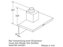 Bosch Wandhaube DWB66BC50 3 × Stufen