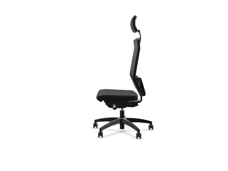 Dauphin Bürostuhl ST 6795 mit Polsterrücken, Schwarz