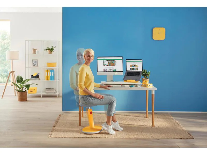 Leitz Bürostuhl Aktiv Hocker Ergo Cosy  gelb