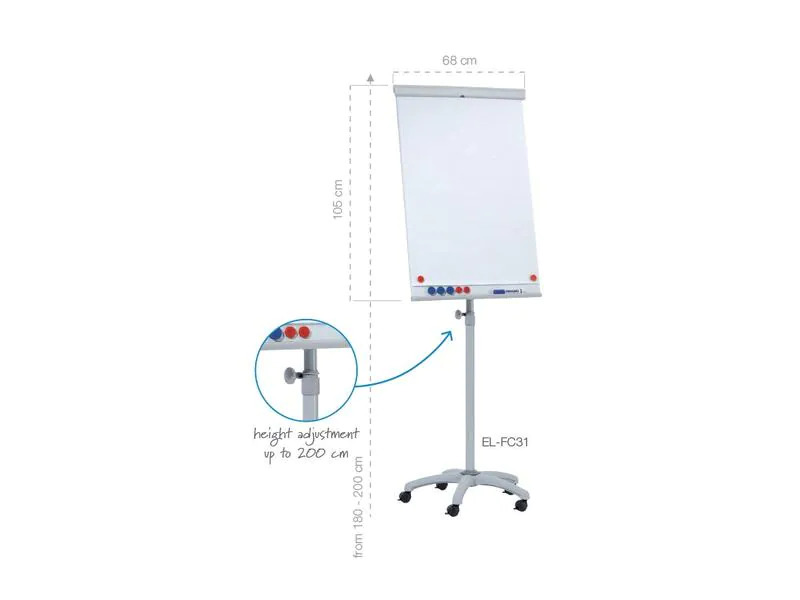 Franken Flipchart X-tra!Line Mobil 68 cm x 105 cm