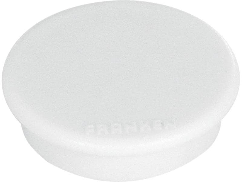 Franken Haftmagnet Ø 24 mm, 10 Stück, Weiss