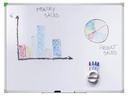 Franken Magnethaftendes Whiteboard U-Act!Line 40 cm x 60 cm, Weiss
