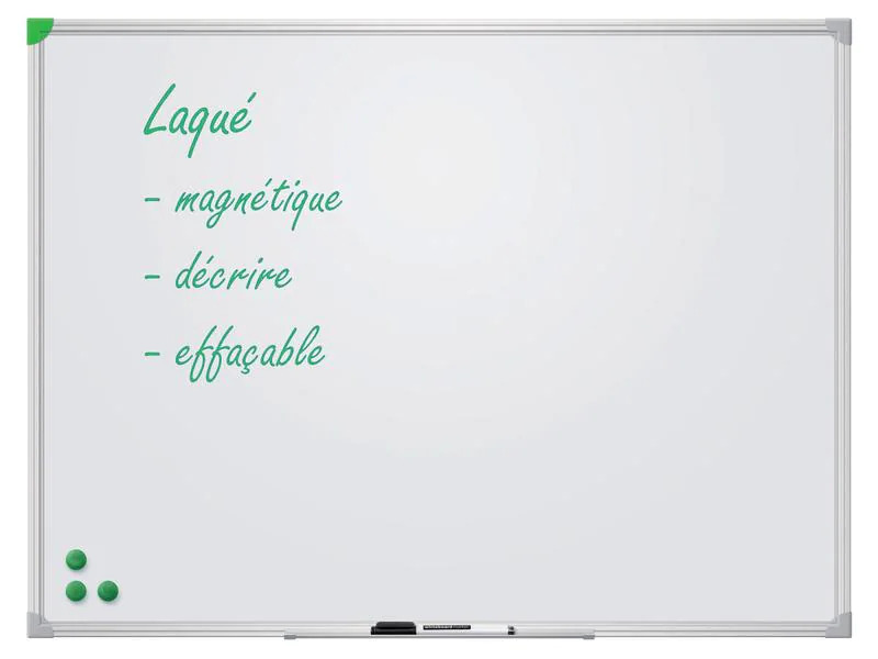 Franken Magnethaftendes Whiteboard U-Act!Line 80 cm x 120 cm, Weiss