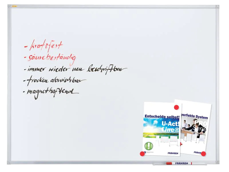 Franken Magnethaftendes Whiteboard X-tra!Line 45 cm x 60 cm, Weiss