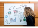 Franken Magnethaftendes Whiteboard X-tra!Line 45 cm x 60 cm, Weiss