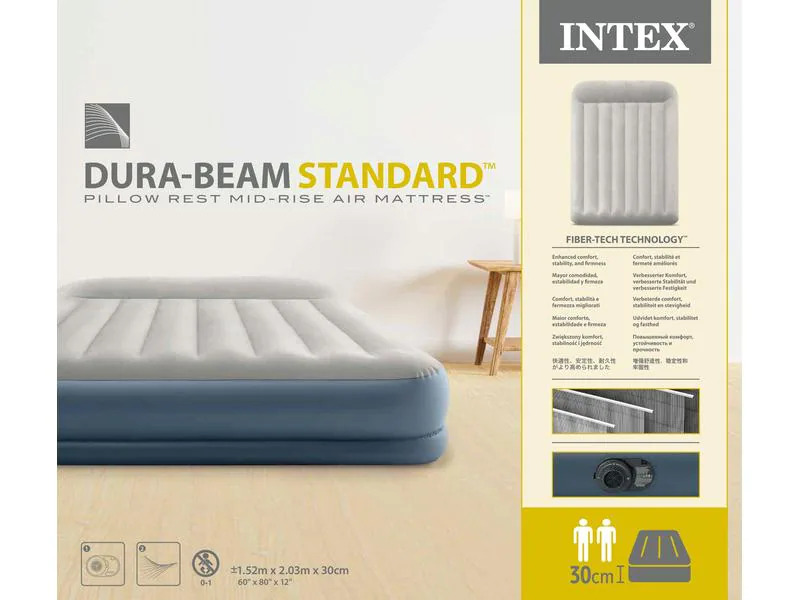 Intex Dura Beam Standard MidRise Queen 152 x 203 x 30 cm