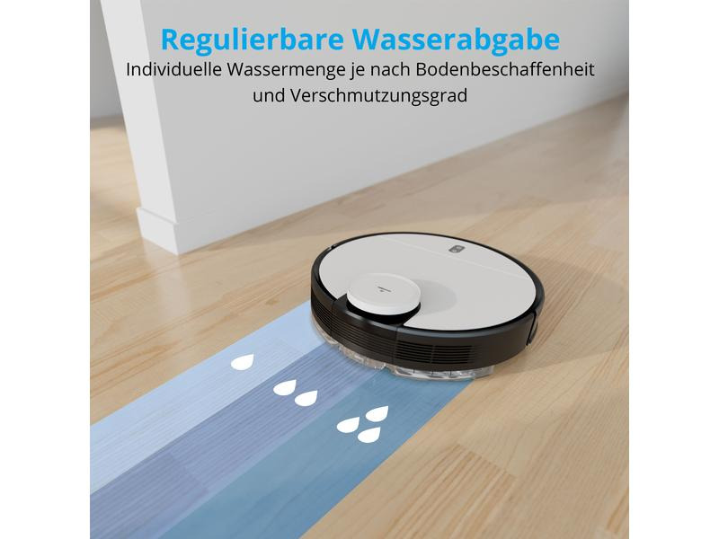 Medion Saug- und Wischroboter MD 20040 Schwarz/Weiss