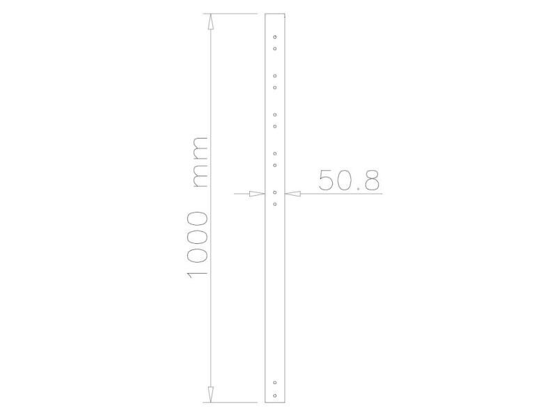 NewStar Verlängerungsrohr FPMA-CP100BLACK