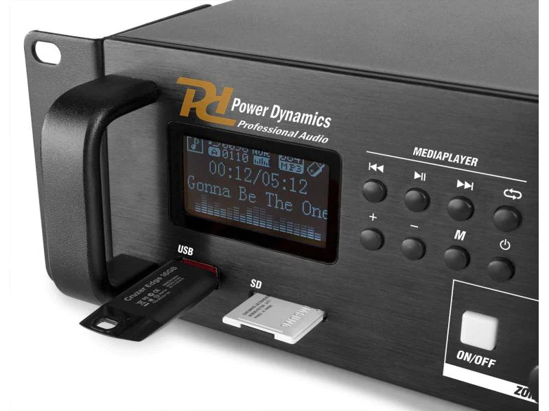 Power Dynamics Verstärker Pro PDV360MP3 4-Zonen Mischer