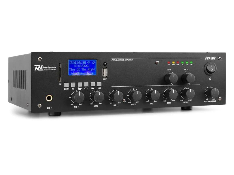 Power Dynamics Verstärker Pro PPA502 100 V, 2x 50 W