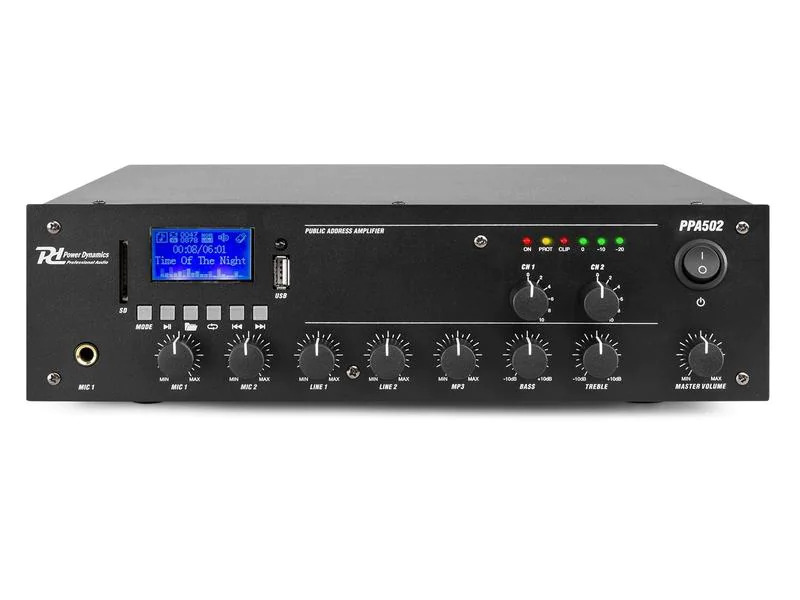 Power Dynamics Verstärker Pro PPA502 100 V, 2x 50 W