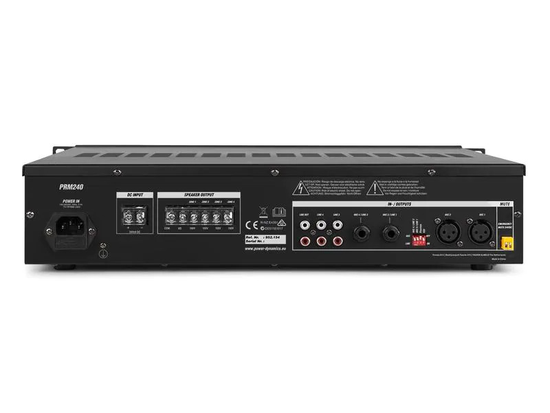 Power Dynamics Verstärker Pro PRM240 4-Zonen Mischer