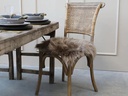 Chic Antique Pelzimitat 40 x 40 cm, Mokka