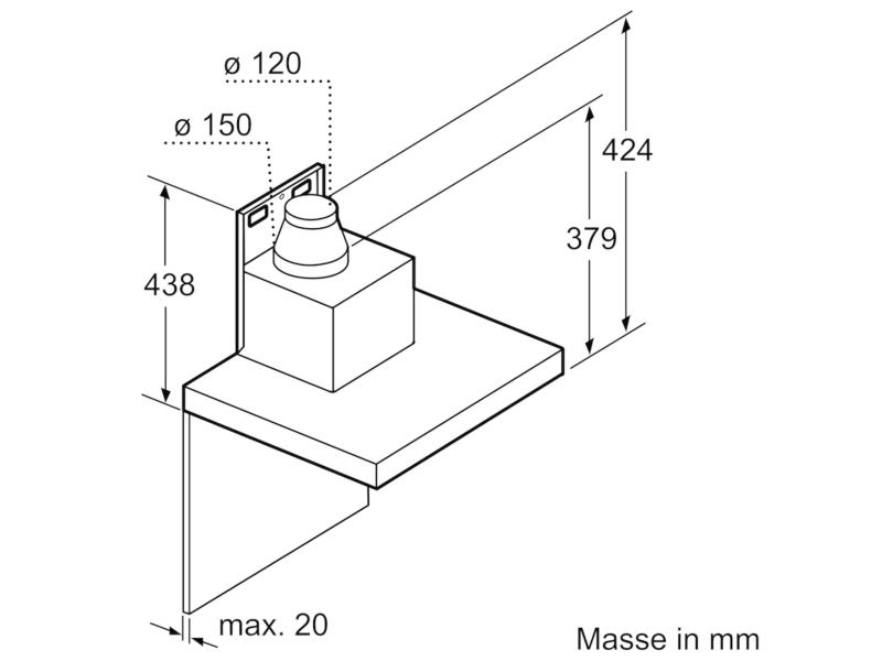 Bosch Wandhaube DWB98JQ50 5 Stufen
