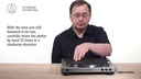 Audio-Technica Plattenspieler AT-LP60XUSB Grau/Schwarz