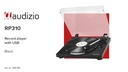 Audizio Plattenspieler RP310 Schwarz