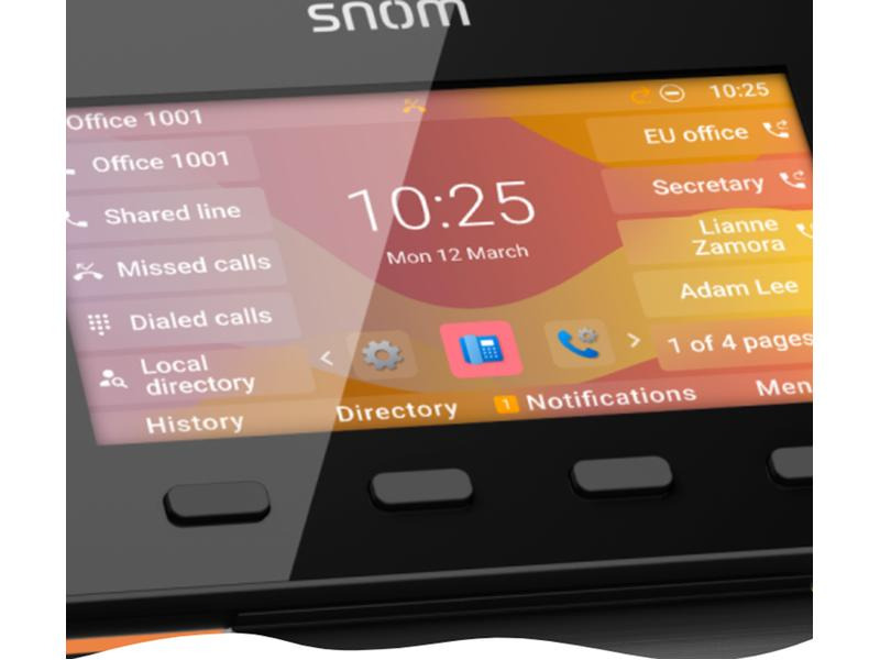snom Tischtelefon D865 Schwarz