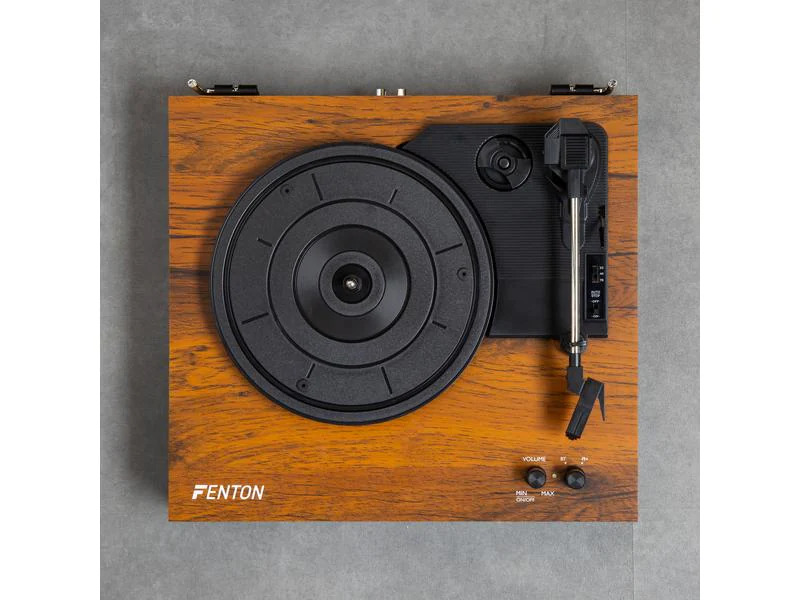 Fenton Plattenspieler Set RP165B Braun