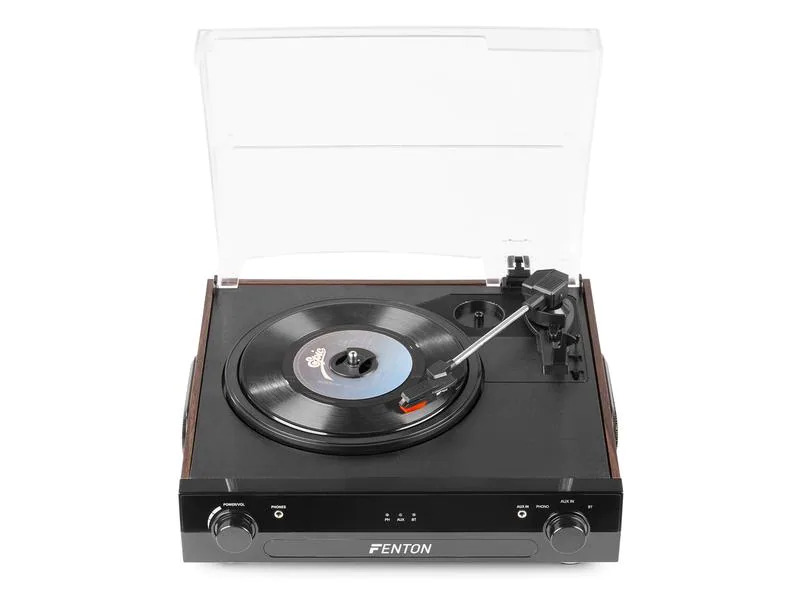 Fenton Plattenspieler mit Bluetooth RP102B Braun