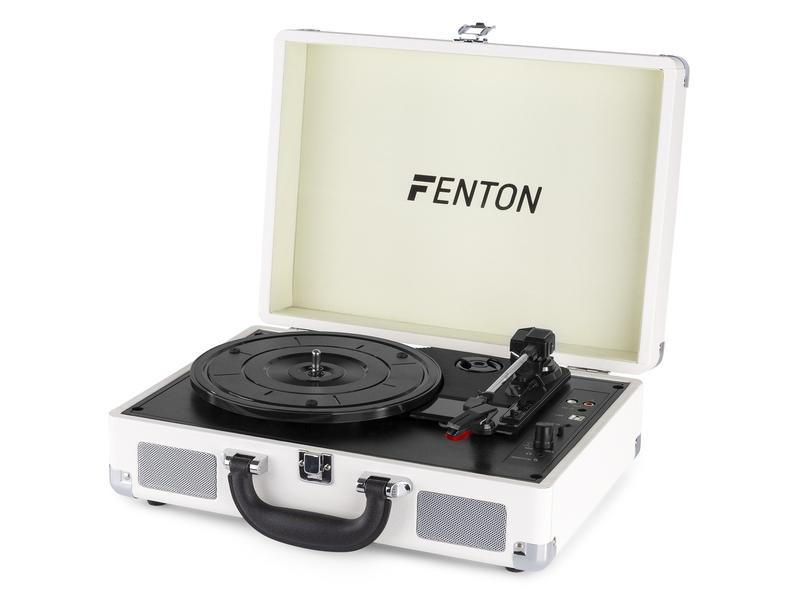 Fenton Plattenspieler mit Bluetooth RP115 Weiss