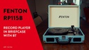 Fenton Plattenspieler mit Bluetooth RP115 Weiss