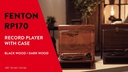Fenton Plattenspieler mit Bluetooth RP170L Braun