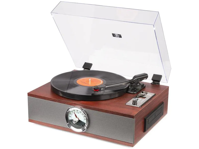 Fenton Plattenspieler mit Bluetooth RP180 Dunkelbraun